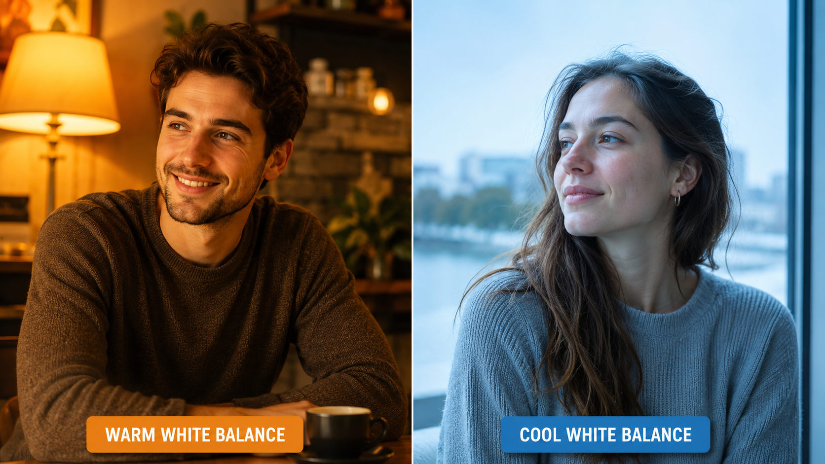 White balance color temperature comparison
